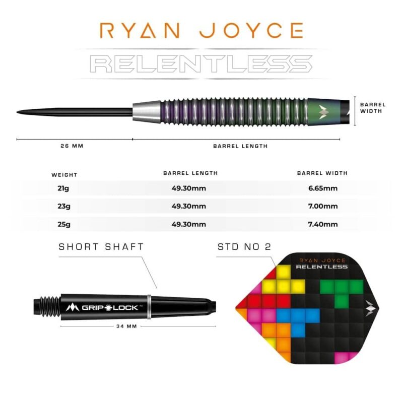 Billaresbalsalobre Dardos Mission Ryan Joyce Relentless 95% 23gr M001074 - Imagen 6