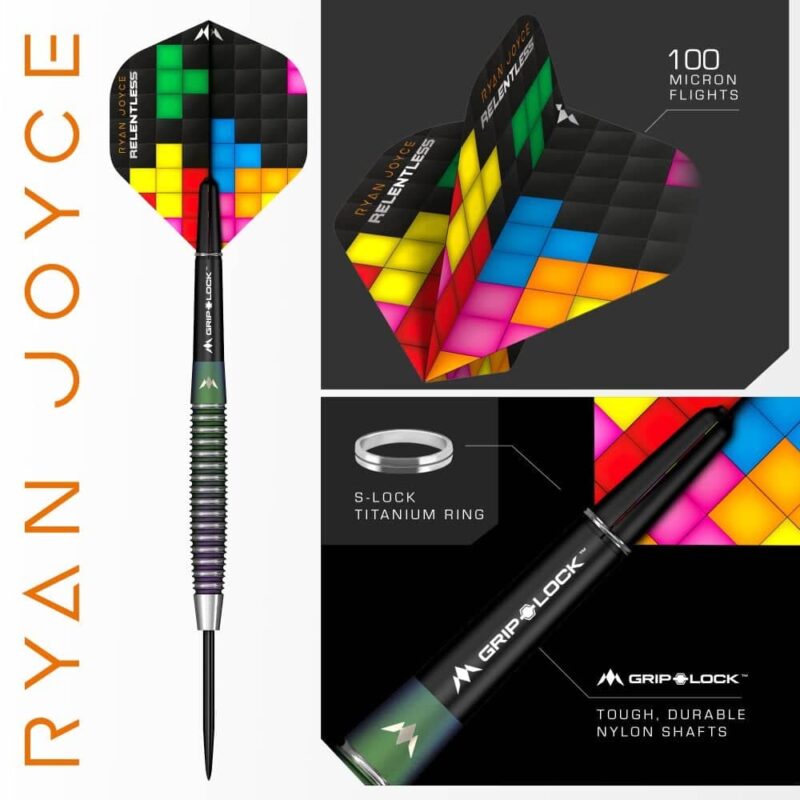 Billaresbalsalobre Dardos Ryan Joyce Mission Relentless PVD Coral 21g 95% D1587 - Imagen 4