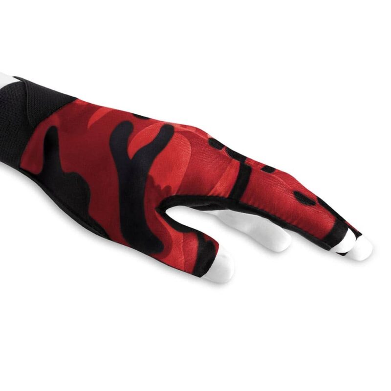 Billaresbalsalobre Guante Billar Poison Camo Glove 3 Finger Black Red L/XL Diestro  45196004 - Imagen 3