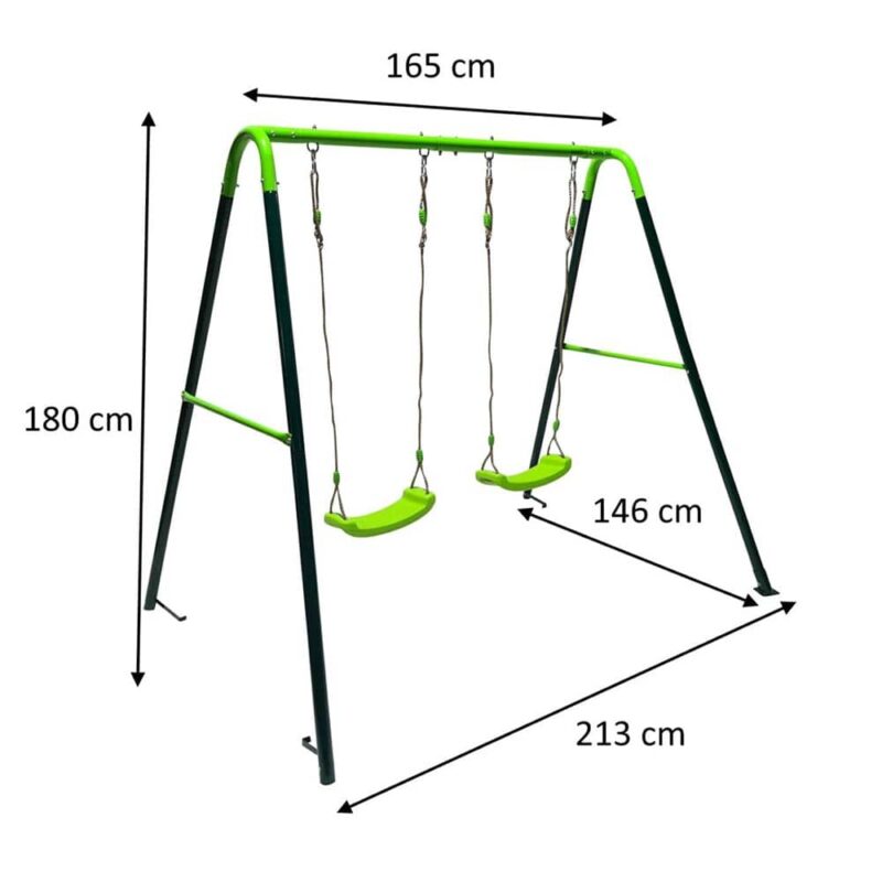 Billaresbalsalobre Columpio metálico doble Masgames Olea MA400202 - Imagen 3