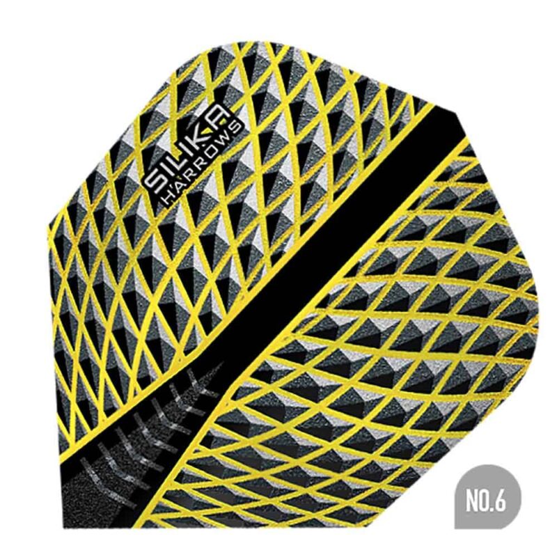 Billaresbalsalobre Plumas Harrows Darts Silika n6 5104 Yellow FB5104 - Imagen 2