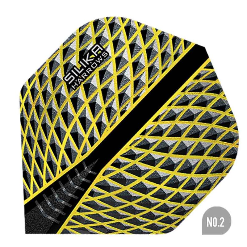 Billaresbalsalobre Plumas Harrows Darts Silika n2 5109 Amarilla FB5109 - Imagen 2