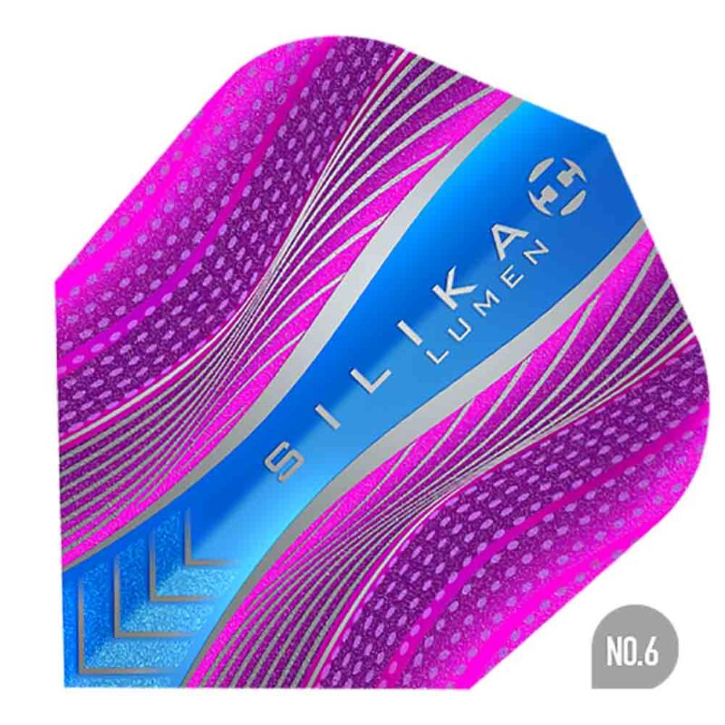 Billaresbalsalobre Plumas Harrows Darts Silika Lumen n6 Shape 5119 Aqua Pink FB5119 - Imagen 2