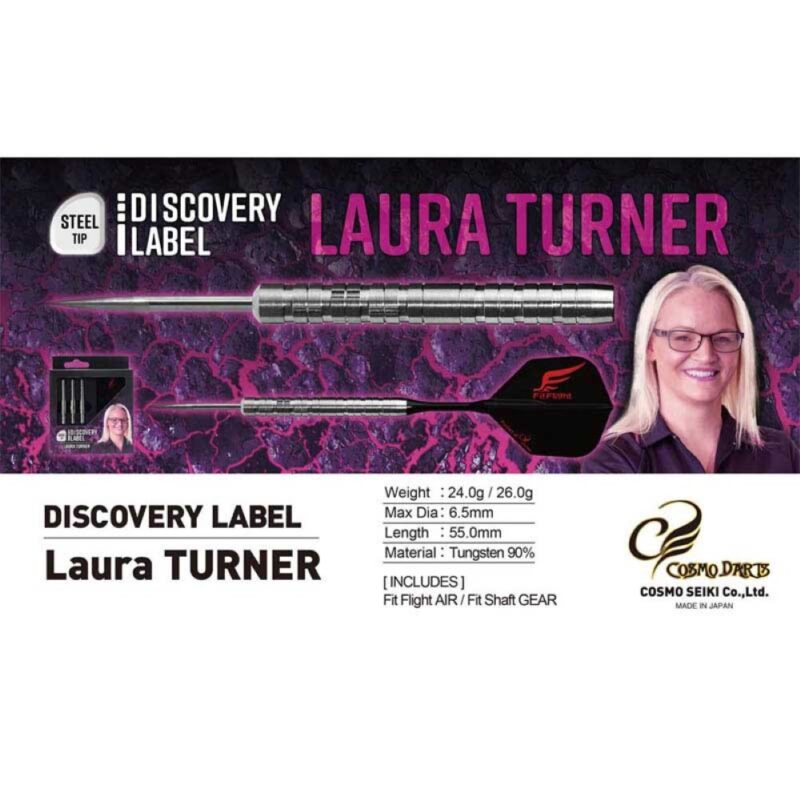Billaresbalsalobre Dardos Cosmo Darts DISCOVERY LABEL Laura Turner 90% 26g - Imagen 7