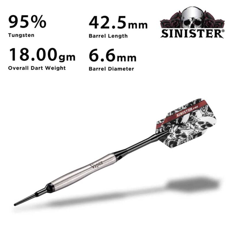 Billaresbalsalobre Dardos Viper Darts Sinister 95% 18gr 21-3503-18 - Imagen 3