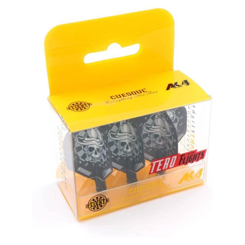 Billaresbalsalobre Plumas Flights Darts Cuesoul Tero AK4 Skull Dartboard AK4+1BKL - Imagen 4