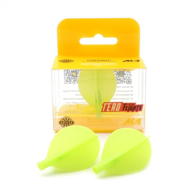 Billaresbalsalobre Plumas Flights Darts Cuesoul Tero AK4 Green Pear AK4-6SDYS - Imagen 3