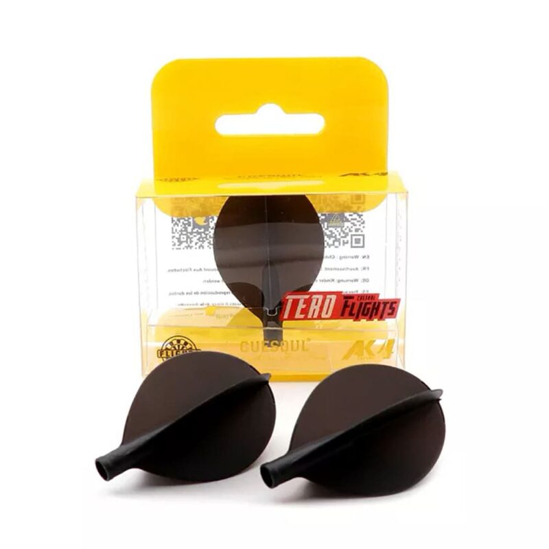 Billaresbalsalobre Plumas Flights Darts Cuesoul Tero AK4 Black Pear AK4+1SDYS - Imagen 2
