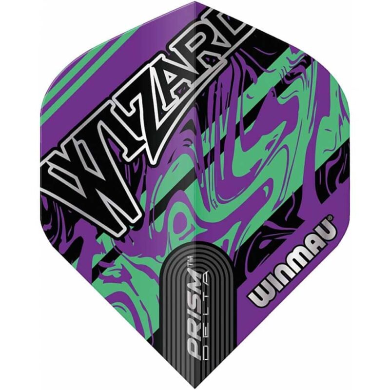 Billaresbalsalobre Plumas Winmau Darts Prism Delta Wizard Purple Green Flight 6915.252