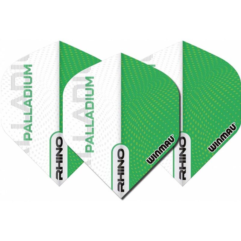 Billaresbalsalobre Plumas Winmau Darts Standard Rhino Pallatium Green White 6905.233 - Imagen 3