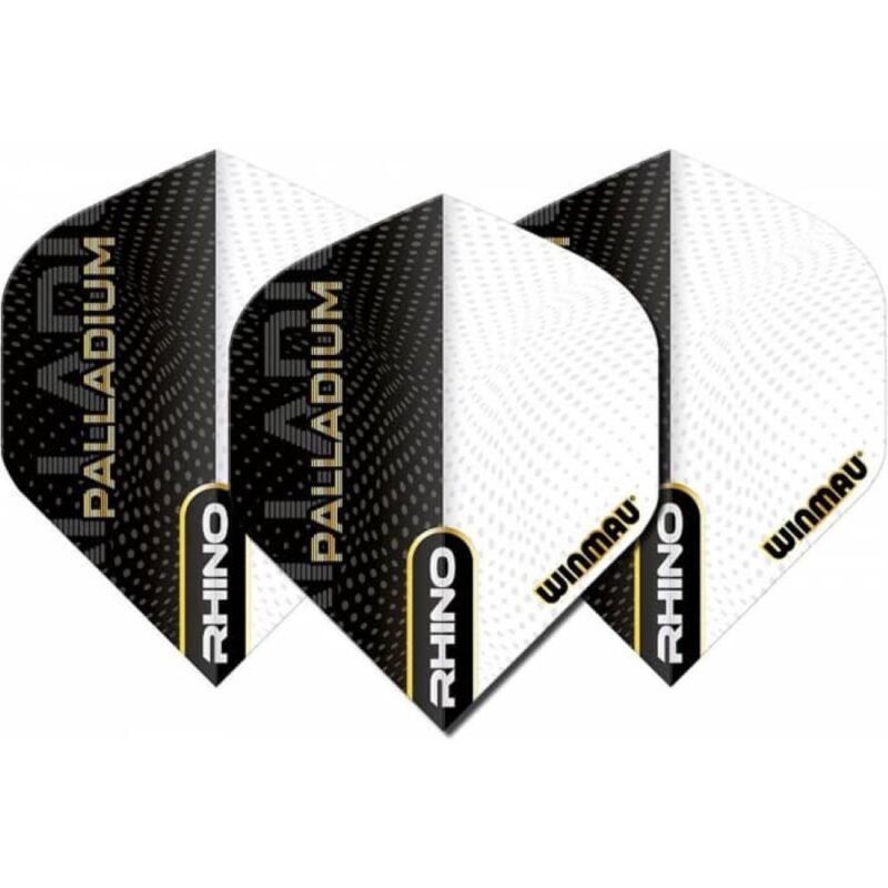 Billaresbalsalobre Plumas Winmau Darts Standard Rhino Pallatium Black White 6905.235 - Imagen 3