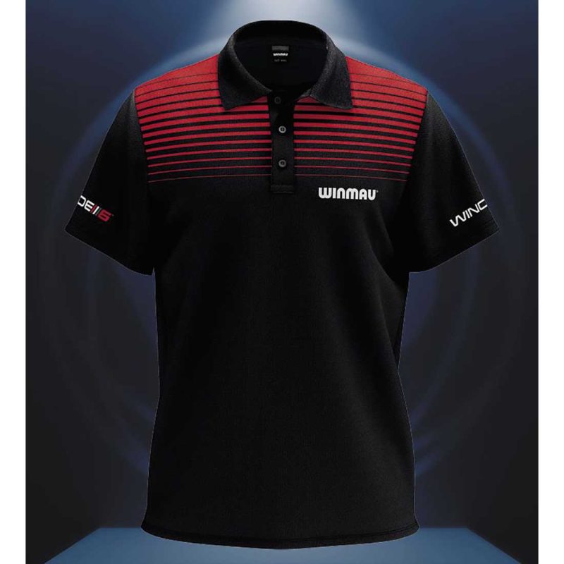 Billaresbalsalobre Polo Dardos Winmau Darts Wincool 4 Red Black 2XL 8423-2XL - Imagen 3