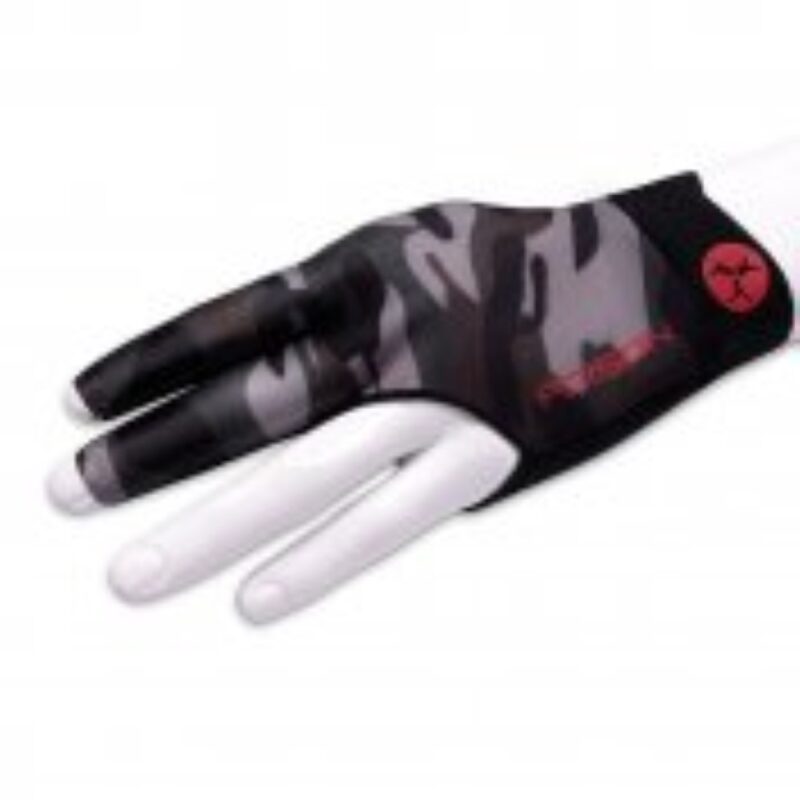 Billaresbalsalobre Guante Billar Poison Camo Glove 3 Finger Black Green L XL Diestro