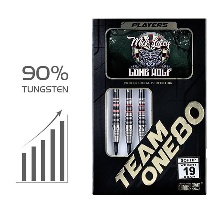 Billaresbalsalobre Dardos One 80 Mick Lacey 90% 19g 9156 - Imagen 4