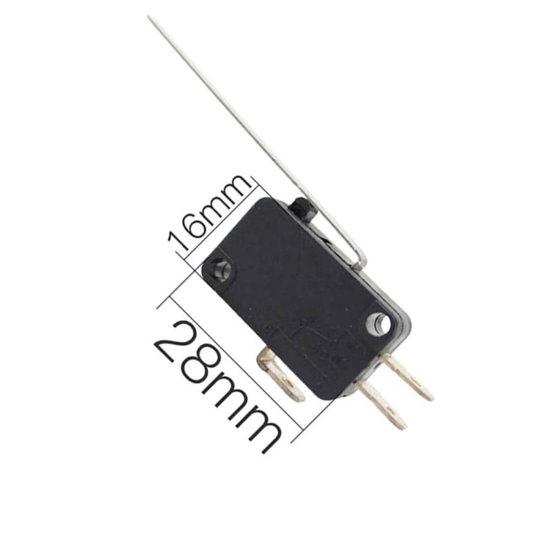 Billaresbalsalobre Micro interruptor 28mm x 16mm varilla recta 52mm - Imagen 2