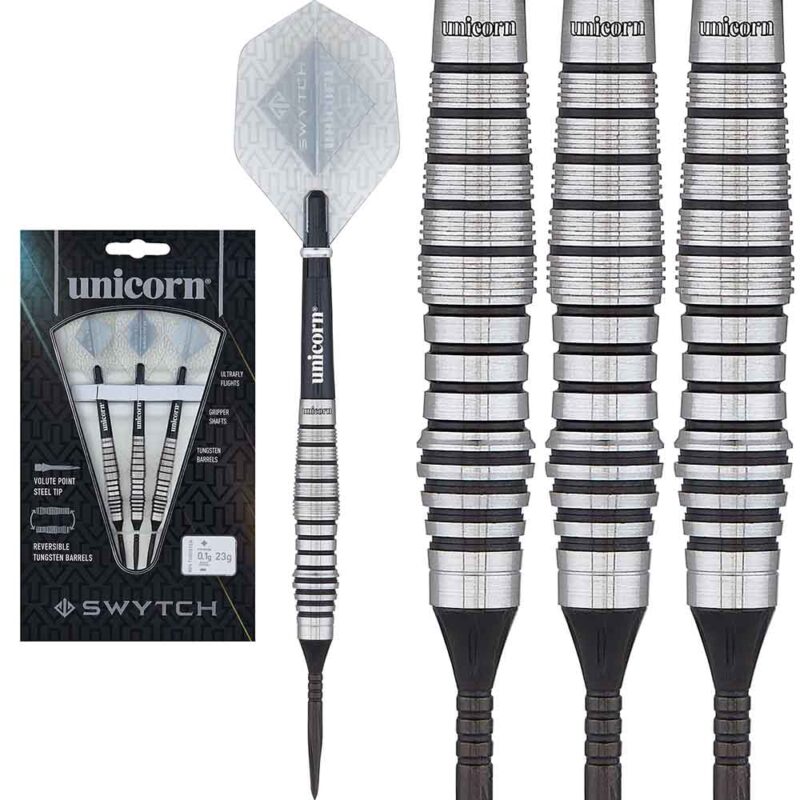 Billaresbalsalobre Dardos Unicorn Swytch Steel Black 21gr 80% 27930 - Imagen 5
