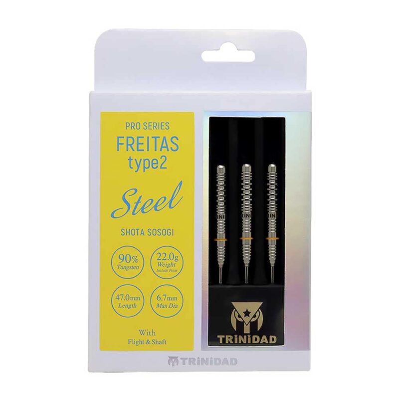 Billaresbalsalobre Dardos Trinidad Darts Freitas Type 2 Shota Sosogi Steel 22g 90% - Imagen 6