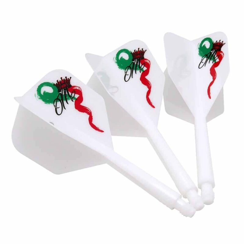 Billaresbalsalobre Plumas Condor Axe White Shape Red Crown Jose Marques M 27.5mm 3 Uds. - Imagen 2