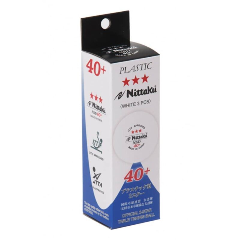 Billaresbalsalobre Bola Ping Pong Nittaku  Three Star 40 + *** 3 unit. 550811 NB-1401 - Imagen 2