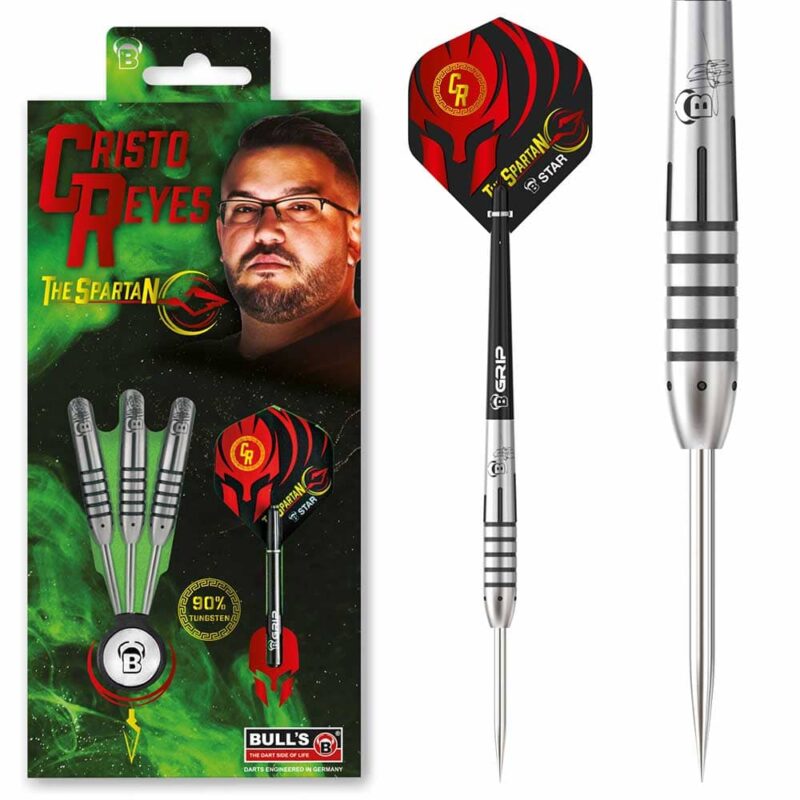 Billaresbalsalobre Dardos Bulls Darts DE Cristo Reyes The Spartan 23g 90%  14213 - Imagen 2