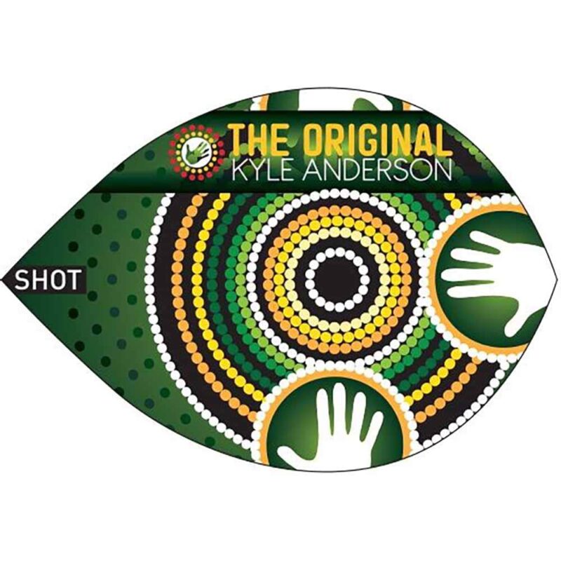 Billaresbalsalobre Plumas Shot Darts Kyle Anderson Battler Ovalada SH-SF3206 - Imagen 3