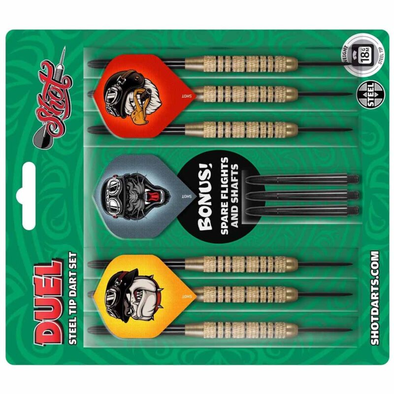 Billaresbalsalobre Dardos Shot Value Range Duel Steeltip Brass 18gr SH-DUEL-118 - Imagen 2