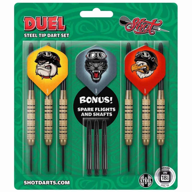 Billaresbalsalobre Dardos Shot Value Range Duel Steeltip Brass 18gr SH-DUEL-118