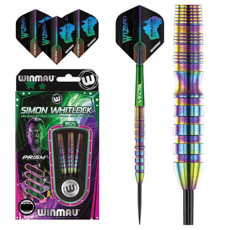 Billaresbalsalobre Dardos Winmau Darts Simon Whitlock World Cup Se 22g 90% 1482.22 - Imagen 3