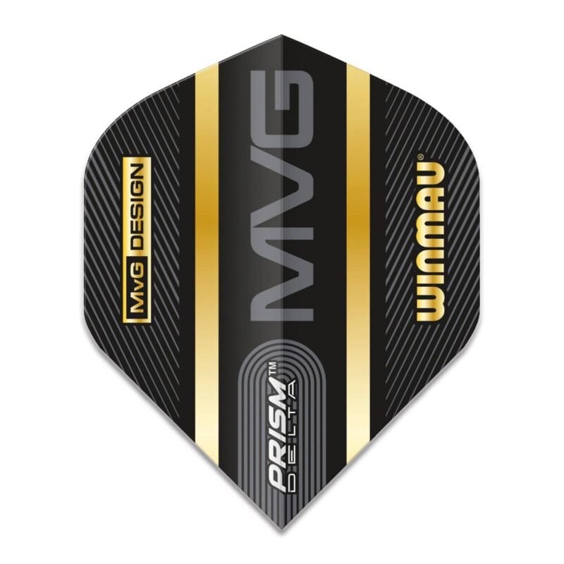 Billaresbalsalobre Plumas Winmau Darts Standard Prism Delta MVG Black Gold 6915.238