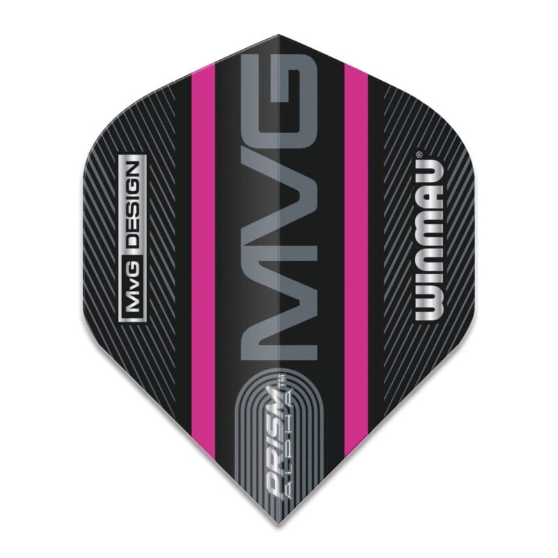 Billaresbalsalobre Plumas Winmau Darts Standard Prism Alpha MVG Black Purple Logo Stripe 6915.716