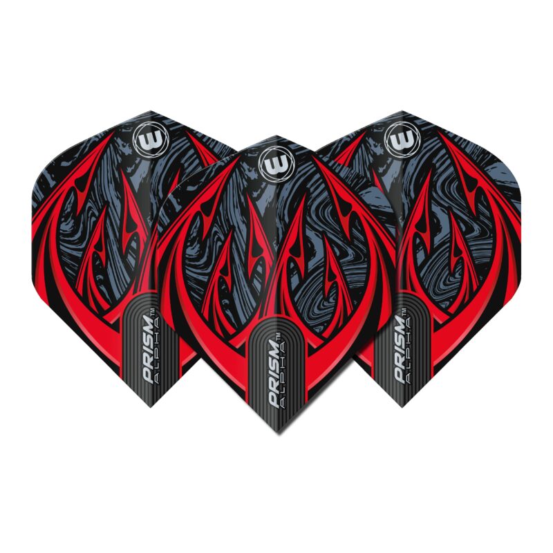 Billaresbalsalobre Plumas Winmau Darts Standard Prism Alpha Grey Red 6915.195 - Imagen 3