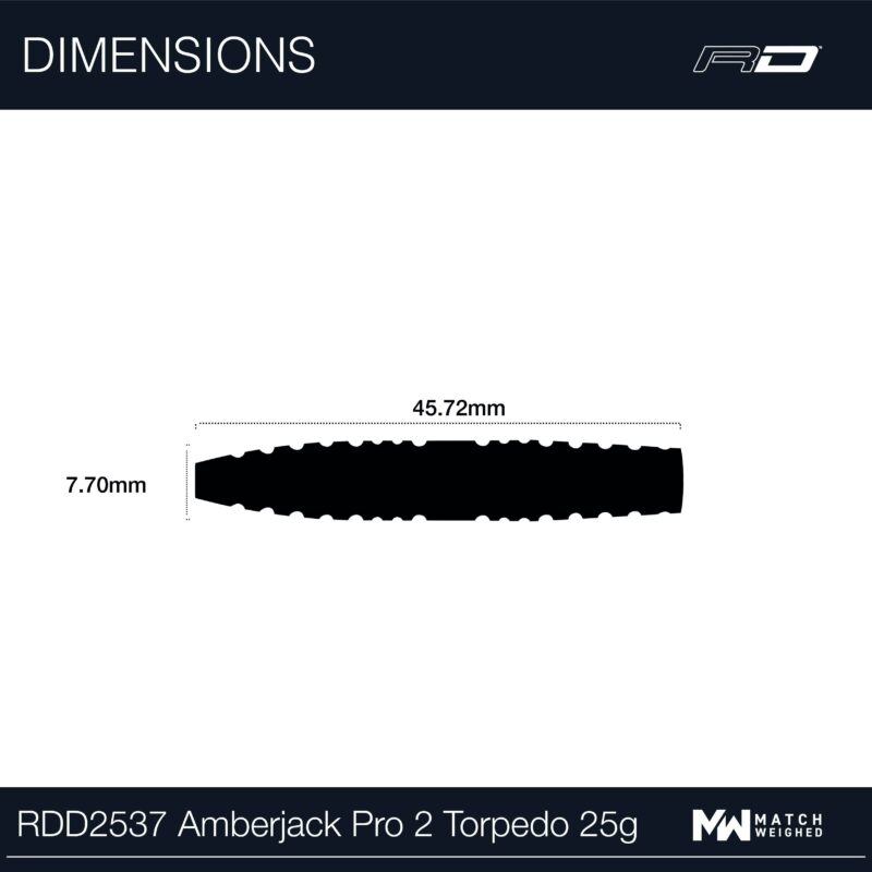 Billaresbalsalobre Dardos Red Dragon Amberjack Pro 2 90% 25g RDD2537 - Imagen 7