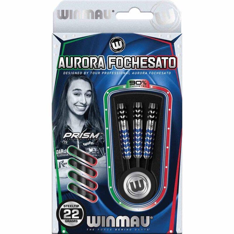 Billaresbalsalobre Dardos Winmau Darts Aurora Fochesato 90% 22g 1490.22 - Imagen 3