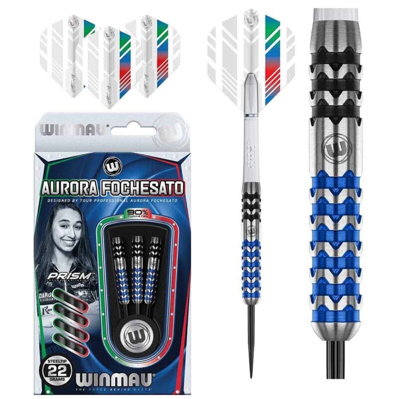 Billaresbalsalobre Dardos Winmau Darts Aurora Fochesato 90% 22g 1490.22 - Imagen 4