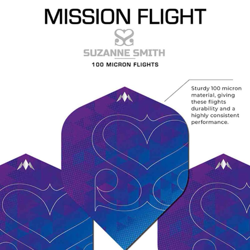 Billaresbalsalobre Plumas Mission Darts No2 Std Suzanne Smith F3935 - Imagen 3