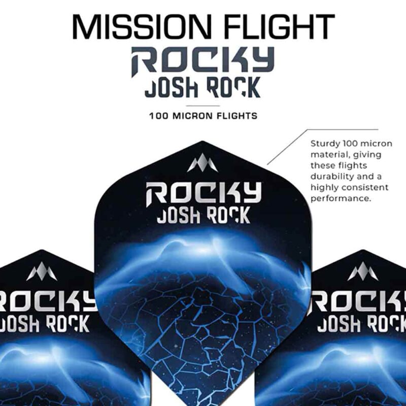 Billaresbalsalobre Plumas Mission Darts No2 Std Josh Rock - Rocky F3939 - Imagen 3