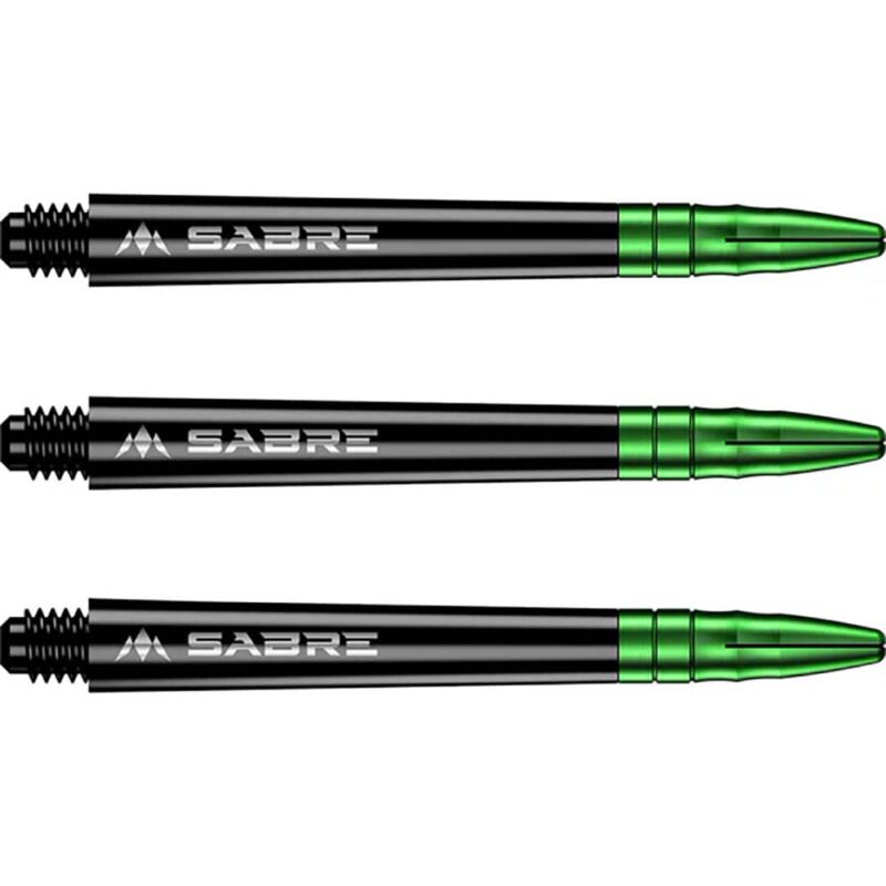 Billaresbalsalobre Cañas Mission Darts Sabre Polycarbonate Negra Verde Intermedia 41mm S1507 - Imagen 2