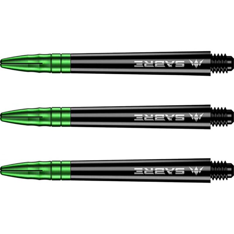 Billaresbalsalobre Cañas Mission Darts Sabre Polycarbonate Negra Verde Intermedia 41mm S1507 - Imagen 3