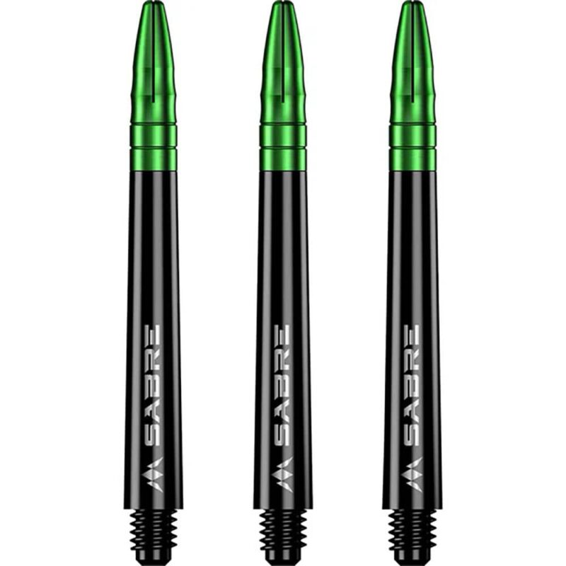 Billaresbalsalobre Cañas Mission Darts Sabre Polycarbonate Negra Verde Intermedia 41mm S1507