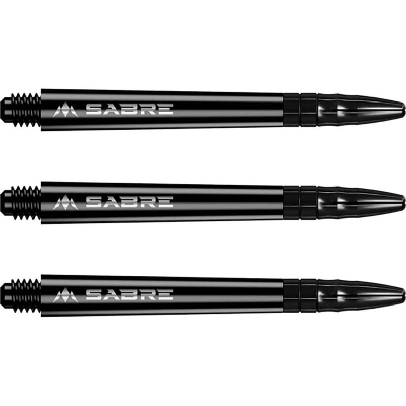 Billaresbalsalobre Cañas Mission Darts Sabre Polycarbonate Negra Negra Corta 34mm S1511 - Imagen 2