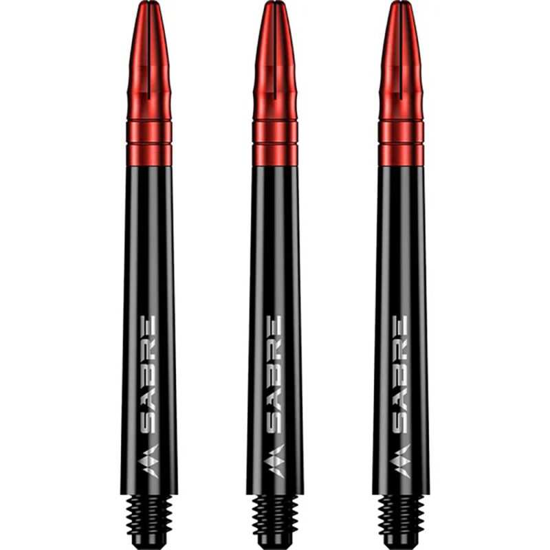 Billaresbalsalobre Cañas Mission Darts Sabre Polycarbonate Negra Roja Intermedia 41mm S1513