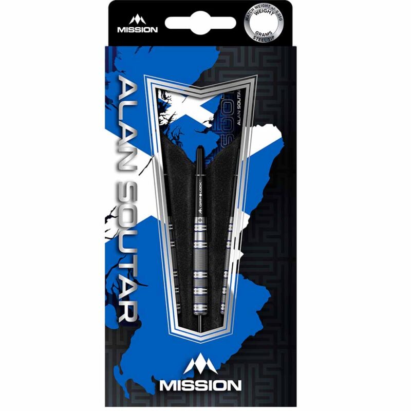 Billaresbalsalobre Dardos Mission Alan Soutar Soots Azul Blanco 90% 26g D0858 - Imagen 2
