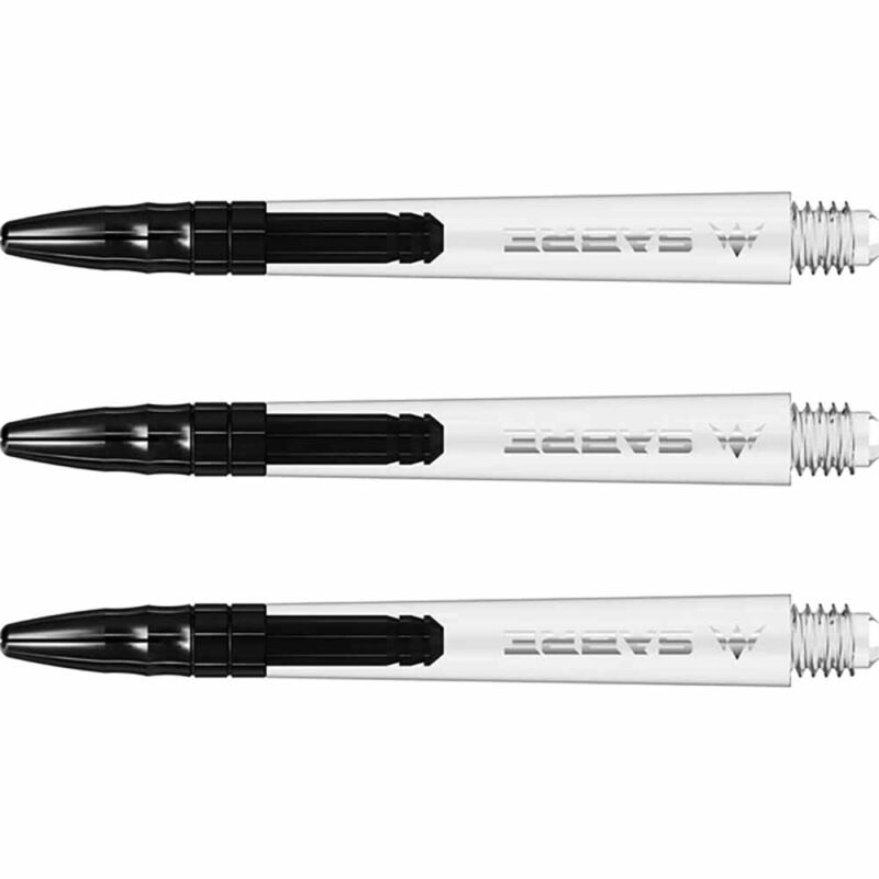 Billaresbalsalobre Cañas Mission Darts Sabre Polycarbonate Negra Transparente Intermedia 41mm S1525 - Imagen 3