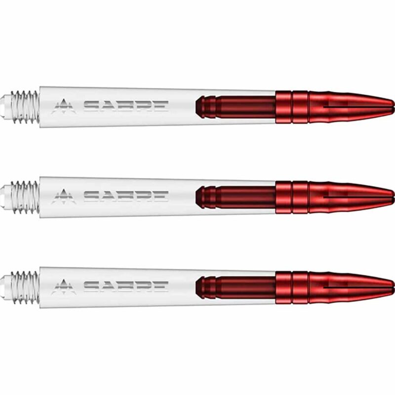 Billaresbalsalobre Cañas Mission Darts Sabre Polycarbonate Roja Transparente Intermedia 41mm S1528 - Imagen 2