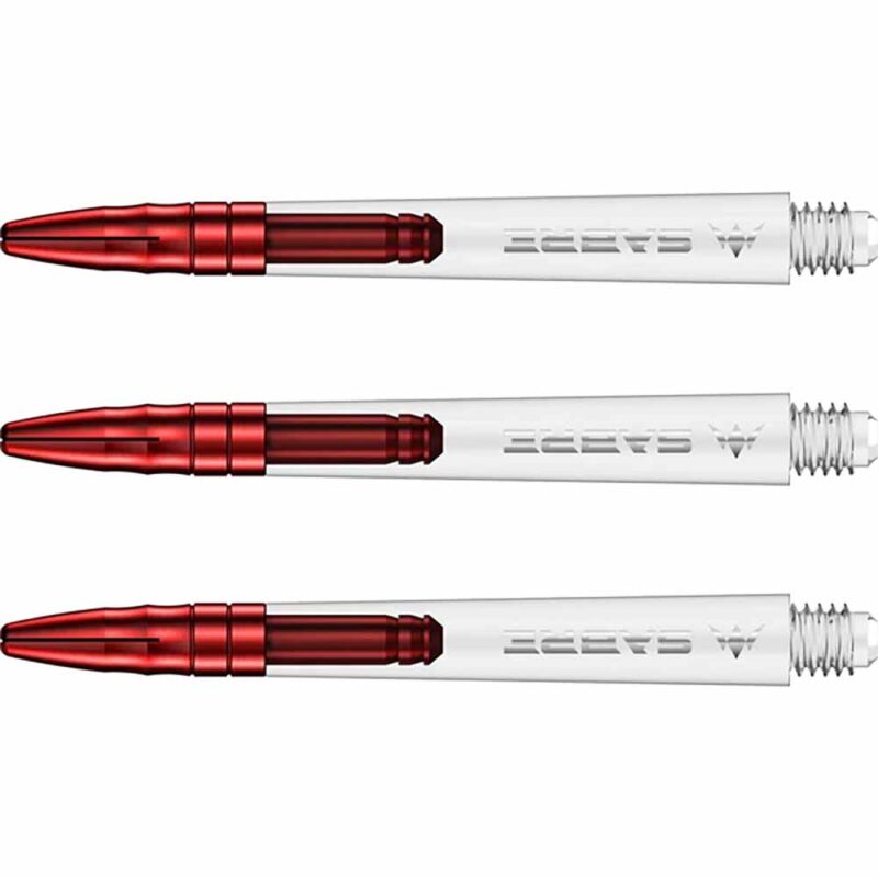 Billaresbalsalobre Cañas Mission Darts Sabre Polycarbonate Roja Transparente Intermedia 41mm S1528 - Imagen 3