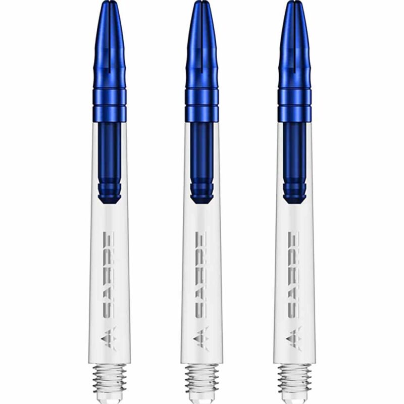Billaresbalsalobre Cañas Mission Darts Sabre Polycarbonate Azul Transparente Larga 48mm S1530