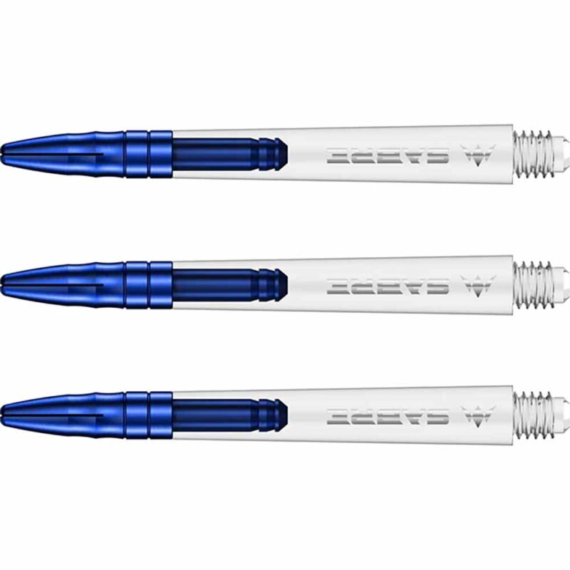 Billaresbalsalobre Cañas Mission Darts Sabre Polycarbonate Azul Transparente Corta 34mm S1532 - Imagen 3