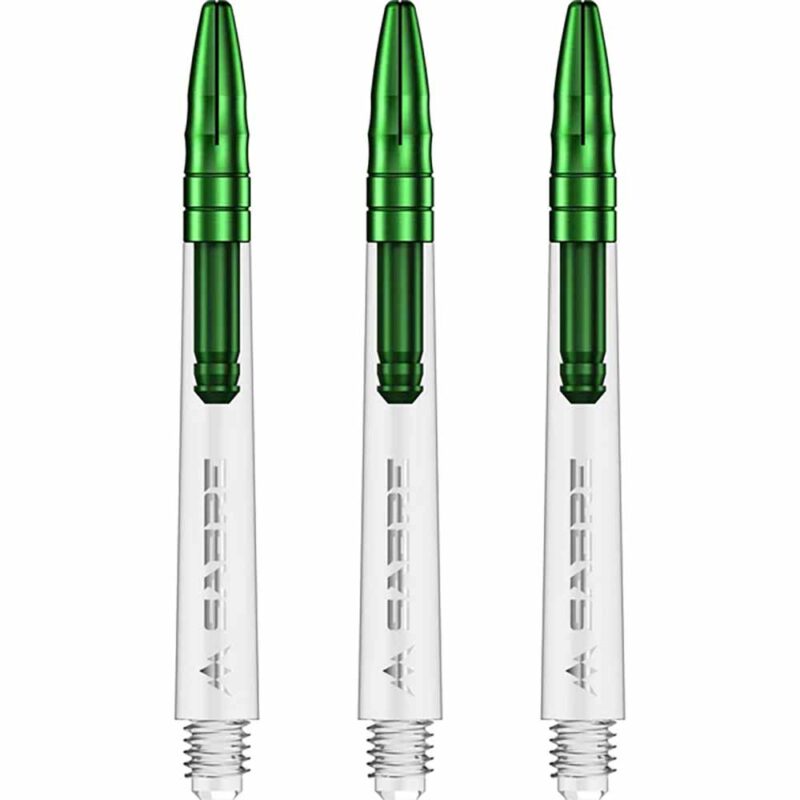 Billaresbalsalobre Cañas Mission Darts Sabre Polycarbonate Verde Transparente Corta 34mm S1535