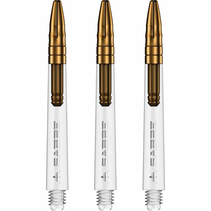 Billaresbalsalobre Cañas Mission Darts Sabre Polycarbonate Dorada Transparente Intermedia 41mm S1537