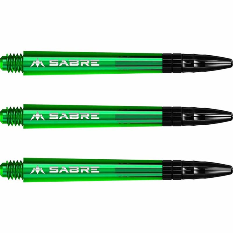 Billaresbalsalobre Cañas Mission Darts Sabre Polycarbonate Verde Negro Larga 48mm S1548 - Imagen 2